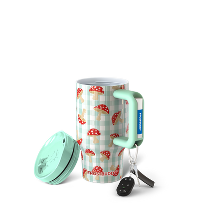 Mug Buddy 16oz | Gingham Mushroom